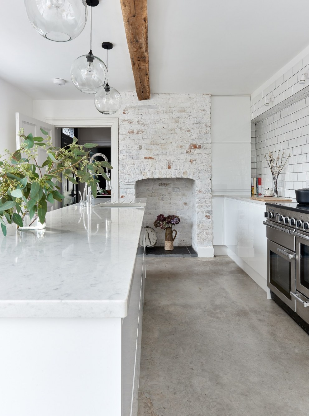 Welsh Farmhouse renovation | Modern Scandinavian Kitchen in a extension to a Victorian cottage | Interior Designers